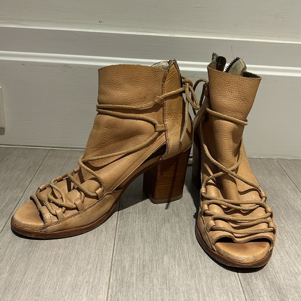 Leather Open Toe Boot - image 2